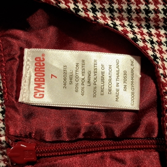 Gymboree houndstooth dress lined size 7 - Picture 2 of 3